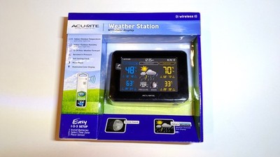 AcuRite Color Weather Station Model 02022WB Forecast/Temperature/Humidity - NEW