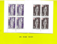 carnet Croix-Rouge de 1976 neuf** Y&T n° CR 2025 timbres 1910-1911