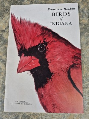 PERMANENT RESIDENT BIRDS OF INDIANA BY ALDEN HADLEY, 1959, SOFTCOVER.