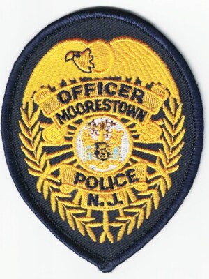 Moorestown Police breast patch Officer (approx. 3.8 x2.8 inches) | eBay