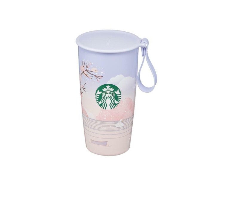 【韓国スタバ】22 桜★Cherry blossom cubbydome tumbler 355ml s-l1200.jpg
