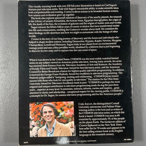 Cosmos Carl Sagan VTG Paperback Book Astronomy Popular Works Random House 1980 - Picture 10 of 24