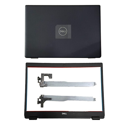 New For Dell Latitude 3510 E3510 Black Back Cover Top /Bezel/Hinges 8XVW9 08XVW9