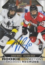 Signed Victoria Bach 2023/24 Upper Deck Tim Hortons Card #RC 15 Original