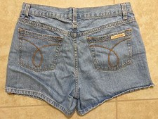     Vintage 1980s CALVIN KLEIN Blue Jeans Denim Shorts High Rise Women Size 8