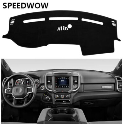 SPEEDWOW Car Dashboard Dash Cover Mat For 2019-20024 Ram 1500 2500 3500