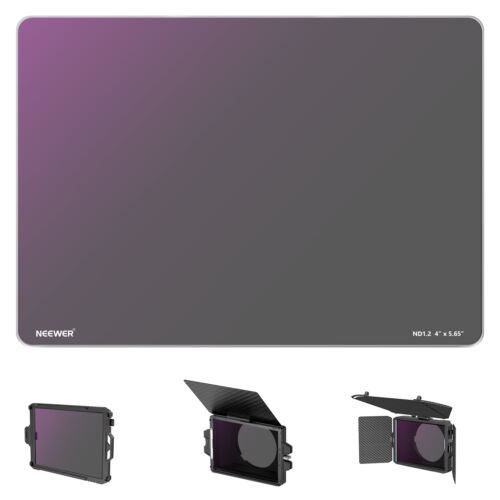 Neuerer ND1.2 quadratischer ND-Filter, 4""x5,65"" Neutraldichtefilter für Kameraobjektiv - Bild 1 von 8