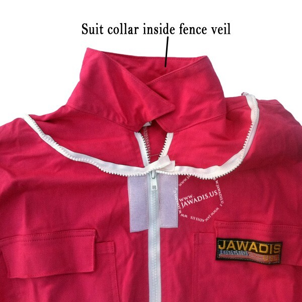 Jawadis Full Body Bee Suit Bundle – Fuchsia – 2XS Gloves, Hive Tool & Brush