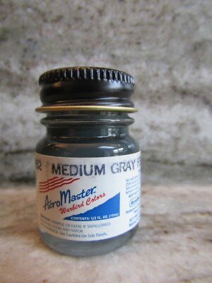AEROMASTER - WARBIRD COLORS - .5 oz ENAMEL PAINT - MEDIUM GRAY
