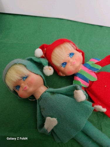 Vintage Japan 2 Pixies Girls Knee Huggers Excellent - Picture 2 of 4