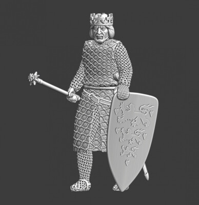 Northern Crusades Miniatures Medieval Scandinavian King 28mm 32mm 35mm 40mm 54mm