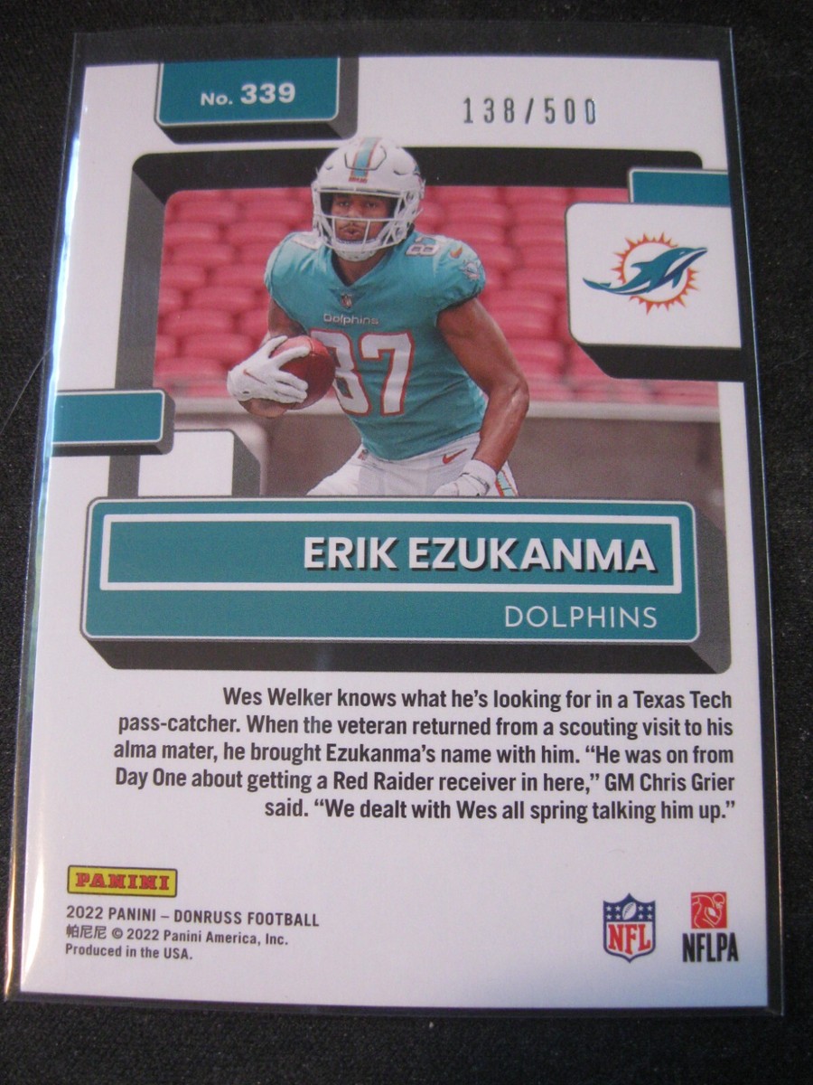 ERIK EZUKANMA 2022 Donruss Season Stat Line Purple RR #339 138/500 MINT RC ERIK EZUKANMA 2022 Donruss Season Stat Line Purple RR #339 138/500 MINT RC