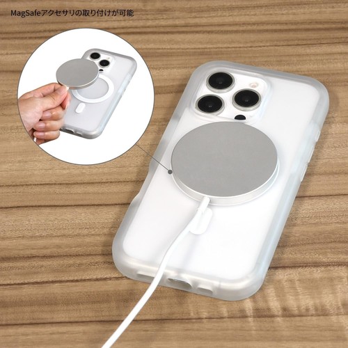 Gourmandies iPhone 16 Pro 6.3 inch MagSafe Plump Frame Mickey Mouse DNG-207MK - Picture 4 of 5