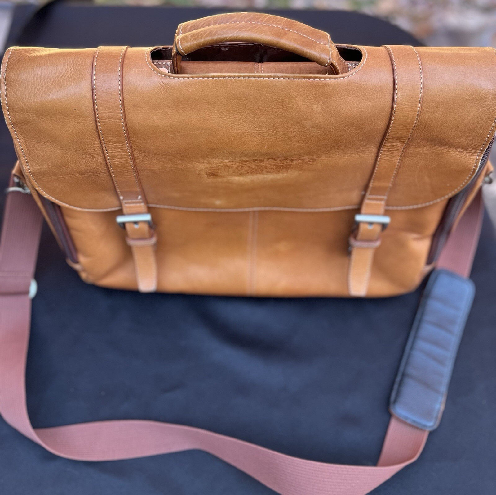 Wilson’s Leather Computer Bag Brown Computer Brie… - image 10