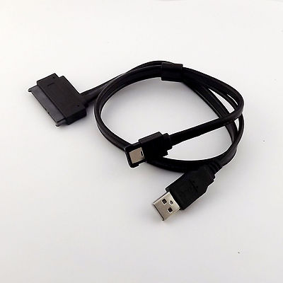 1pcs SATA 22P Female to eSATA 7P USB Male Power Supply Extension Cable Cord