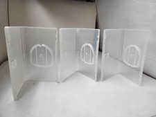 3 MINT NEW OEM Official SONY Original Clear Game BOX Cases W/ Sleeve for UMD PSP