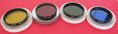 Set Mit 4 Superior Qualität Gelb Rot Blau Grün 5.1cm Filter für Teleskope, BNC