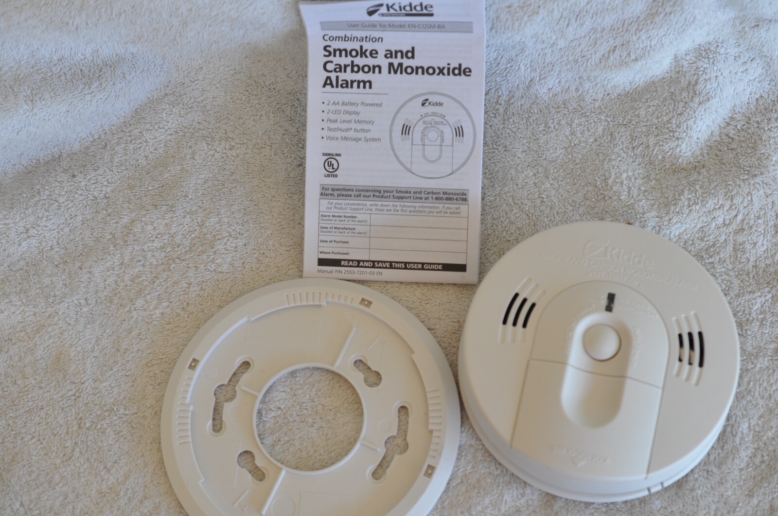 Kidde KNCOSMBA Battery Operated Combination Smoke and Carbon Monoxide