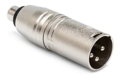Hosa GXM-133 unsymmetrischer Adapter Cinch auf XLR3M