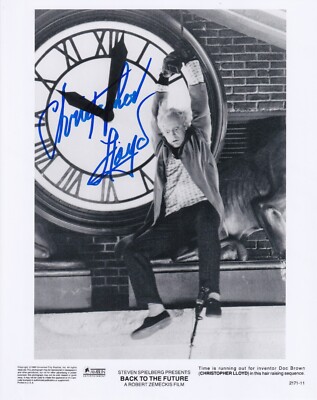 CHRISTOPHER LLOYD signed Autogramm 20x25cm BACK TO THE FUTURE in Person autograp
