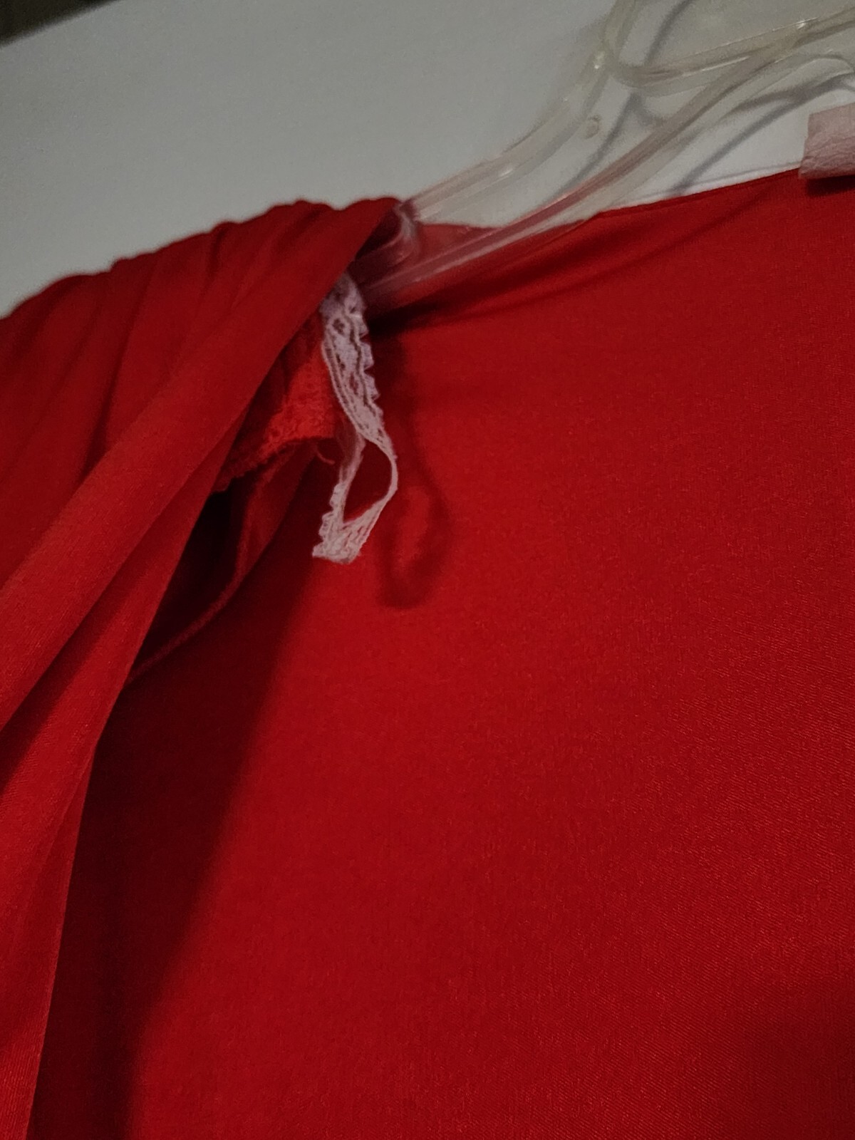 Vintage Made In USA Red Christmas Evening Party Dress eBay