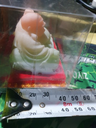 VINTAGE BUDDAH CRYSTAL STYLE CARVED FIRST OPENING FOR EBAY - Picture 3 of 8