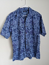 ARROW Blue Hawaiian Style Men's Casual Short Sleeve Shirt M