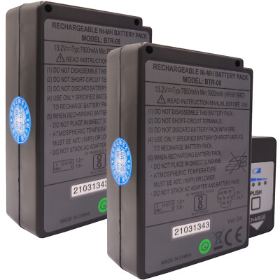 (2-Pack) Fujikura Battery BTR-08 for Fujikura FSM-60S FSM-60R Fusion Splicer