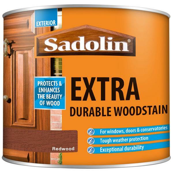 Sadolin Extra Redwood Exterior Woodstain - 500ml - Red - Image 2