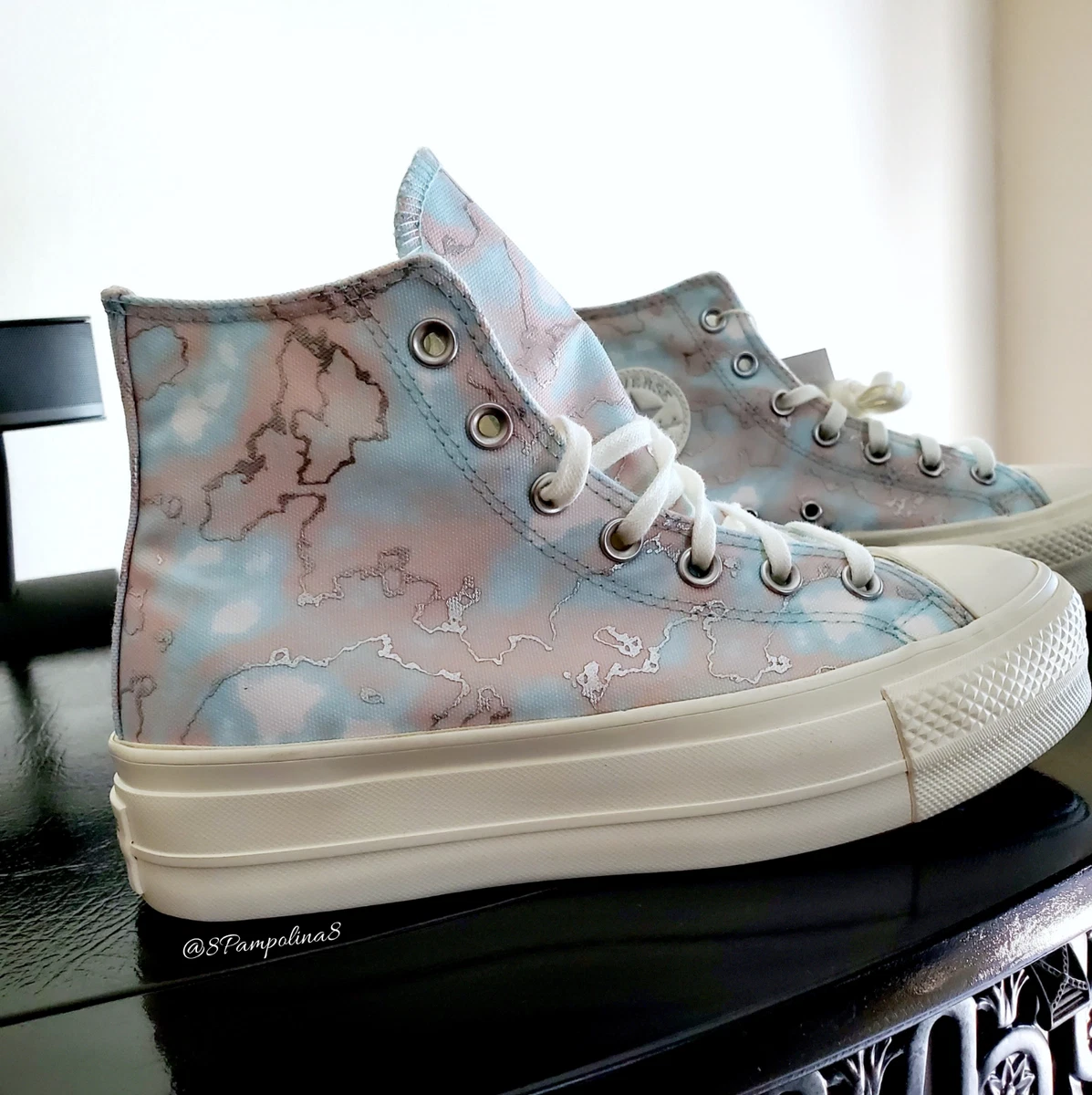 Converse Ctas Lift Marble Light Dew Women&#039;s Platform Sneakers Sz 7.5 A02033C | eBay