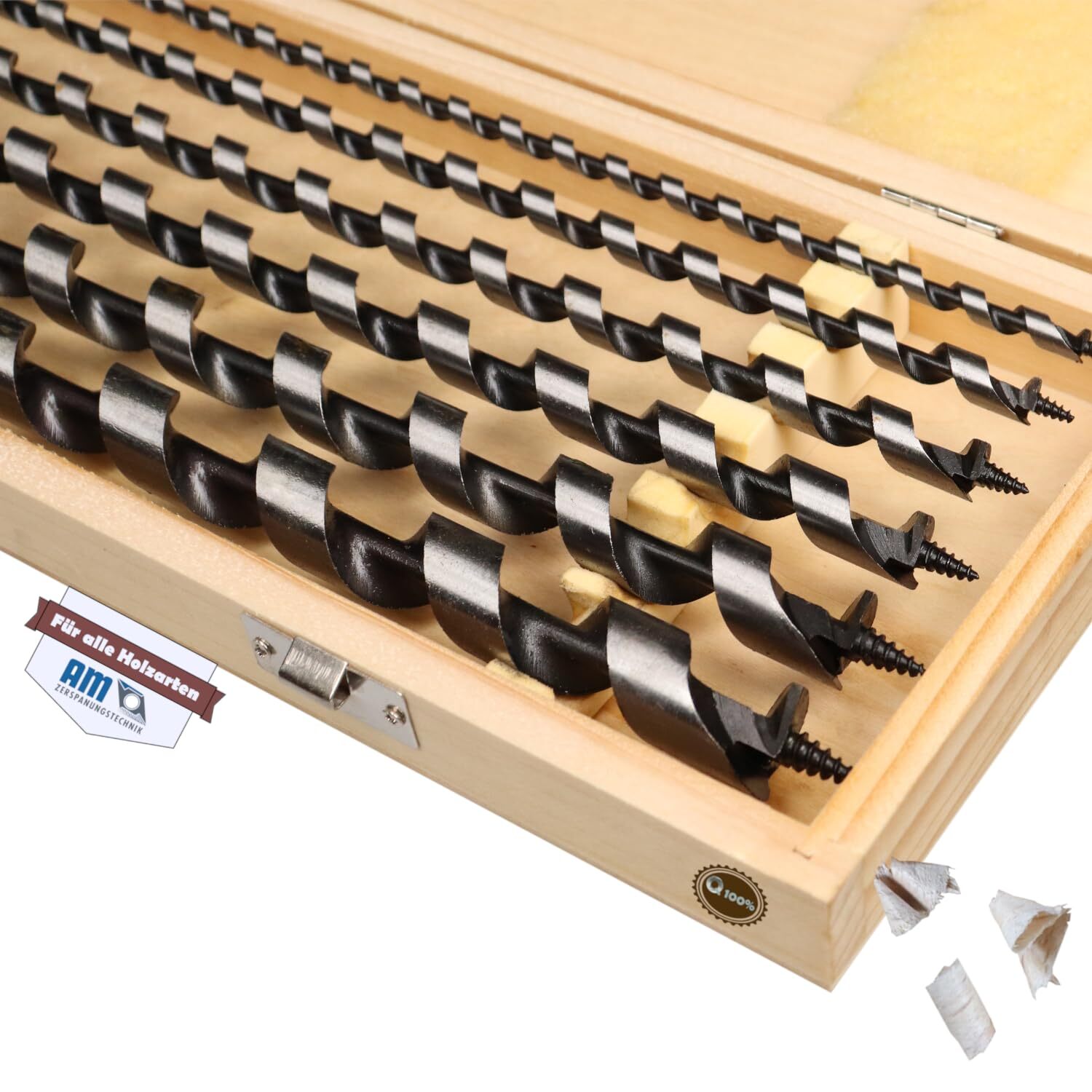 Set 6 Punte per Legno Lunghe 460mm Ø6-18 AM-Zerspanungstechnik