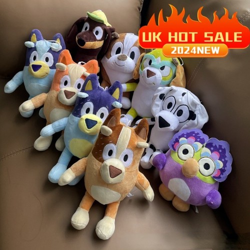 Bluey Family Series Bingo Dog Dad&Mom Plush Toy Soft Stuffed Animal for