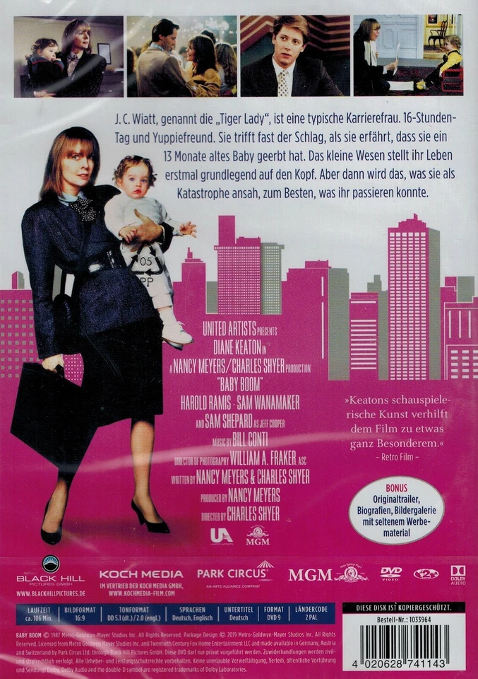 DVD NEU/OVP - Baby Boom - Eine schöne Bescherung (1987) - Diane Keaton - Bild 2 von 2