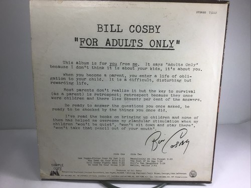 Comedy Record - Bill Cosby - For Adults Only - Album Vinyl LP - MCA 1971 - Picture 2 of 7