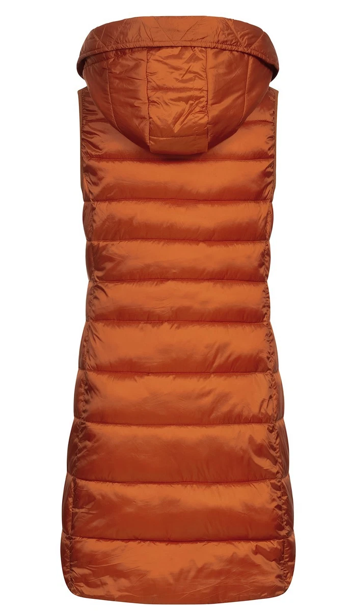 Damen lange Steppweste Weste Waistcoat gesteppt Übergang New View 