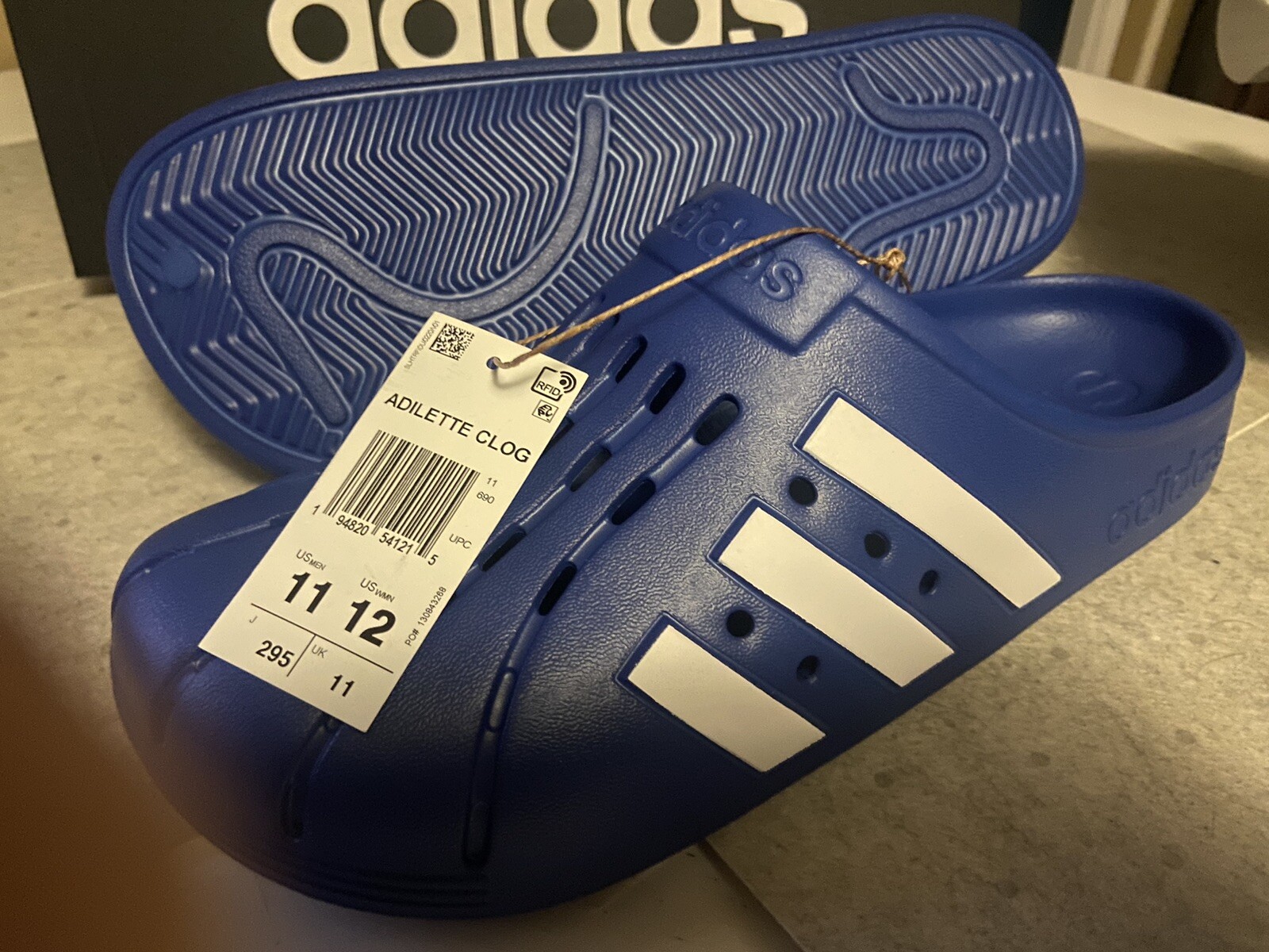 adidas clogs blue