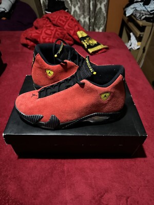 Size 9.5 - Air Jordan 14 Retro Ferrari | eBay