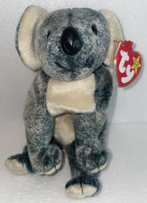 Ty Beanie Babies 1999 EUCALYPTUS Gray Koala Bear Tag Errors, Retired PE Pellets