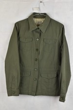 Giacca Green Overshirt Size M Womens Shacket Button Up 100% Cotton