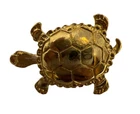 Vintage Turtle Pin Brooch Gold Tone Tiny Sea Animal Costume Jewelry