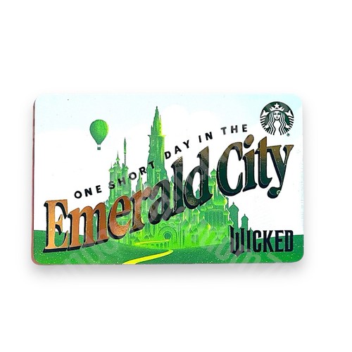 Limited Edition 2024 Starbucks “One Short Day In The Emerald City” Gift Card