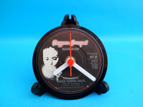 Vinyl Record CLOCKS Side Table Desk Top Upcycled Vinyl Record Hit Singles LIST H - Picture 261 of 304