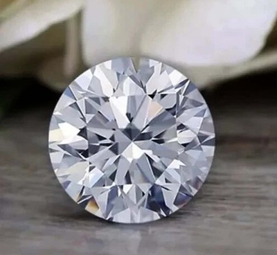 0.58 Ct Lab Grown Diamond D Color Round Shape VVS1 Clarity EGL Certified 6YHP