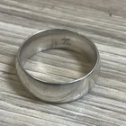 Men's Heavy 925 Sterling Silver Ring, Band Sz 10.5