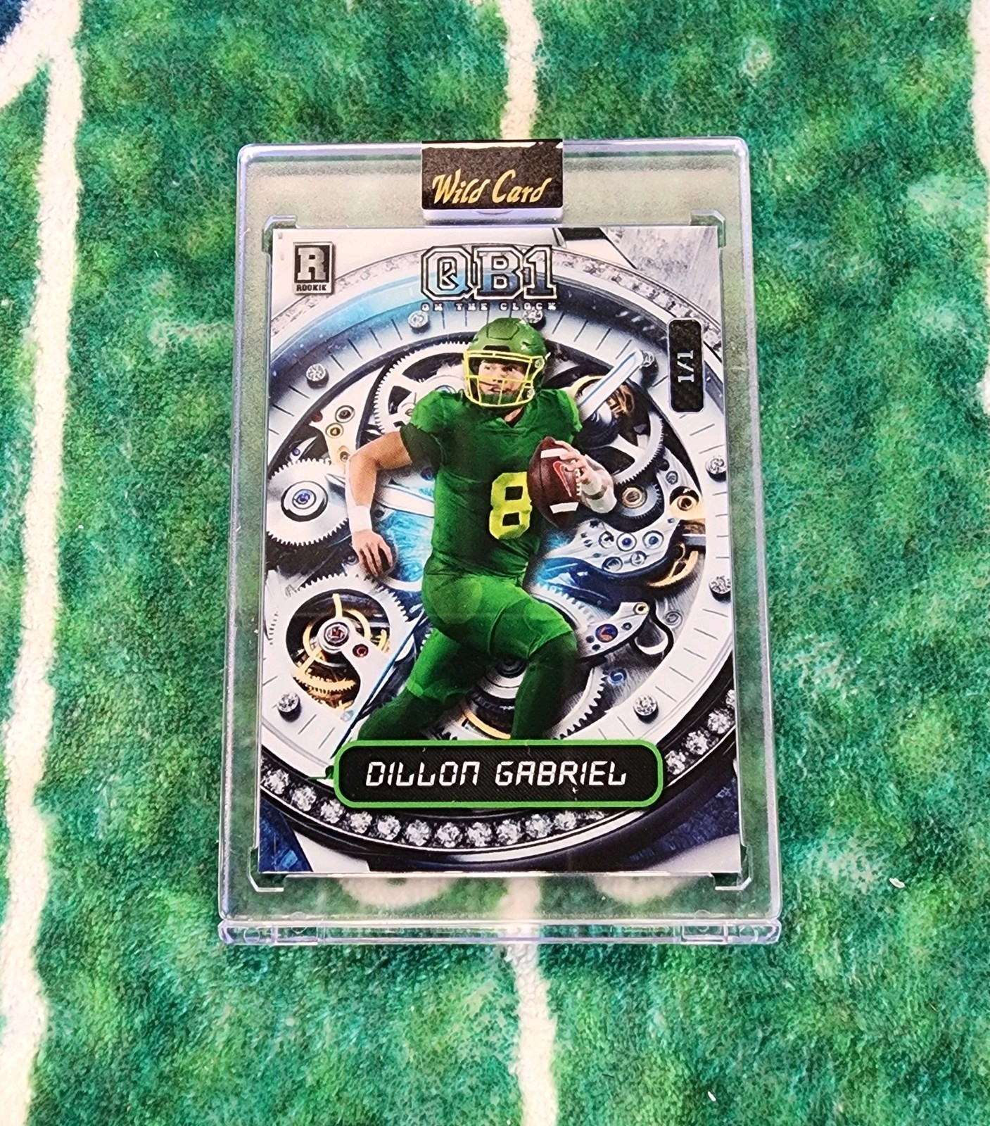 2024 Wild Card Qb1 On The Clock Dillon Gabriel Vertical 1/1 Rc