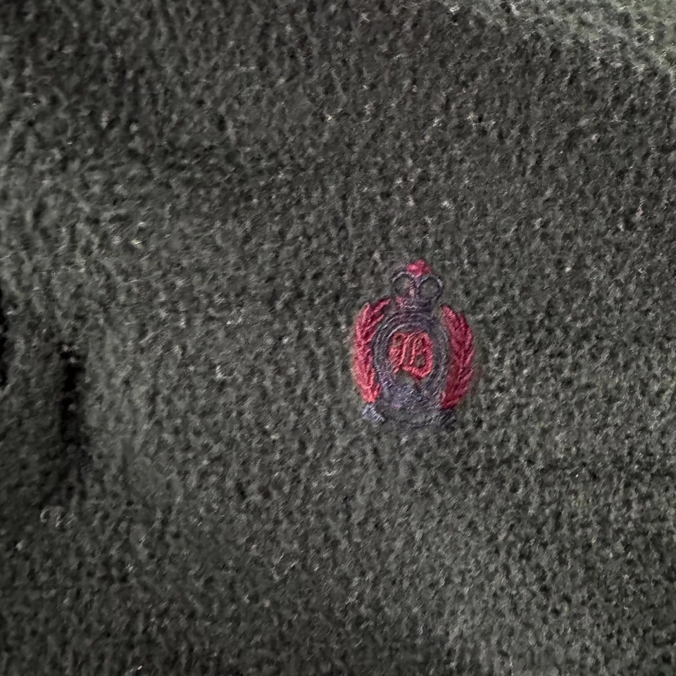 Vintage Bugle Boy Snow Fleece Jacket Mens XL Green Logo Mock Neck Quarter Zip - Image 4 of 4