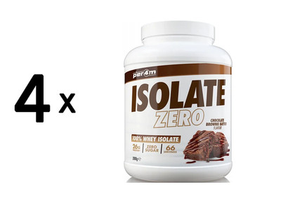 4 x Per4m Whey Isolate Zero (2000g) Chocolate Brownie Batter (56,25 EUR/kg)