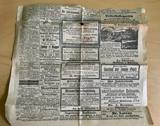 Tageszeitung Stuttgart, Anzeigen, von 1895