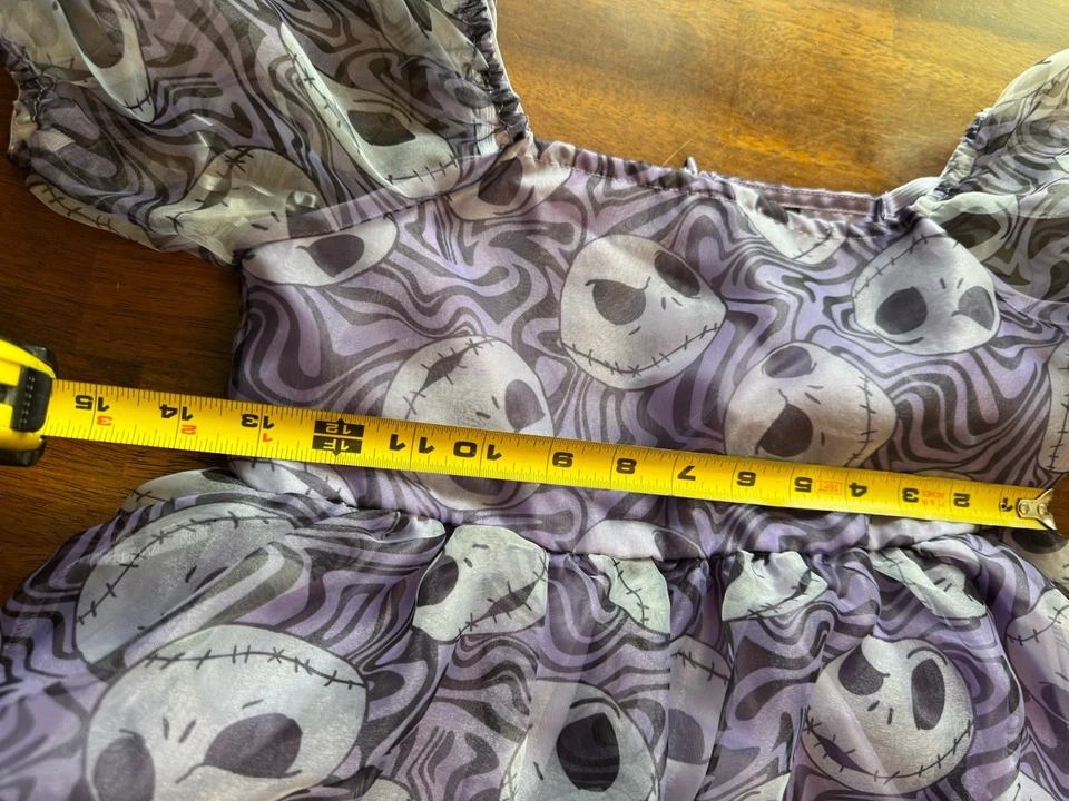 Disney’s The Nightmare Before Christmas Girl’s Jack Skellington Dress - Size XL - Image 3 of 4