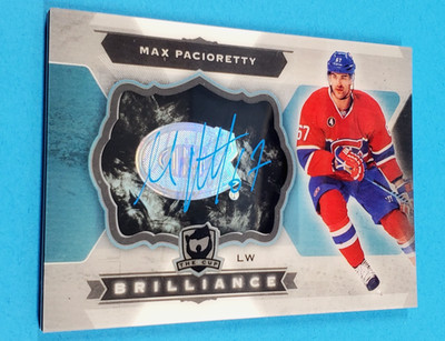 2014-15 UPPER DECK THE CUP MAX PACIORETTY BRILLIANCE BLUE INK AUTO SIGNATURE SP